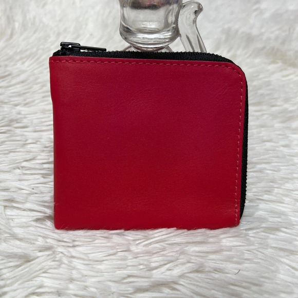 AMPERSAND AS APOSTROPHE HALF-ZIP WALLET ROSE - Picture 1 of 4
